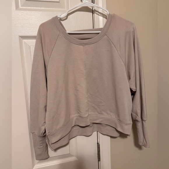 Yogalicious Tops - Yogalicious Women's Light Tan Sweatshirt